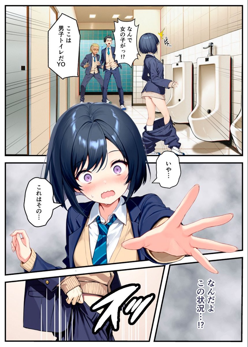 好きな子にフラれて女体化させられた生徒会長がマチアプで出会った同級生にメス堕ちする話 モザイク版 サンプル14ページ目