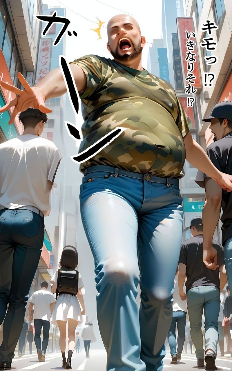 【オヤジ嫌いツンデレ●●征服編】水着撮影会のはずが、いつのまにかおぢさんち〇ぽに沼る話4 モザイク版 サンプル9ページ目
