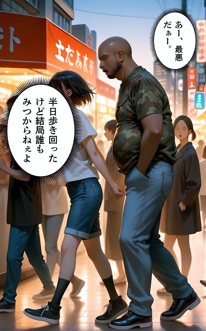 【オヤジ嫌いツンデレ●●征服編】水着撮影会のはずが、いつのまにかおぢさんち〇ぽに沼る話4 モザイク版 サンプル12ページ目