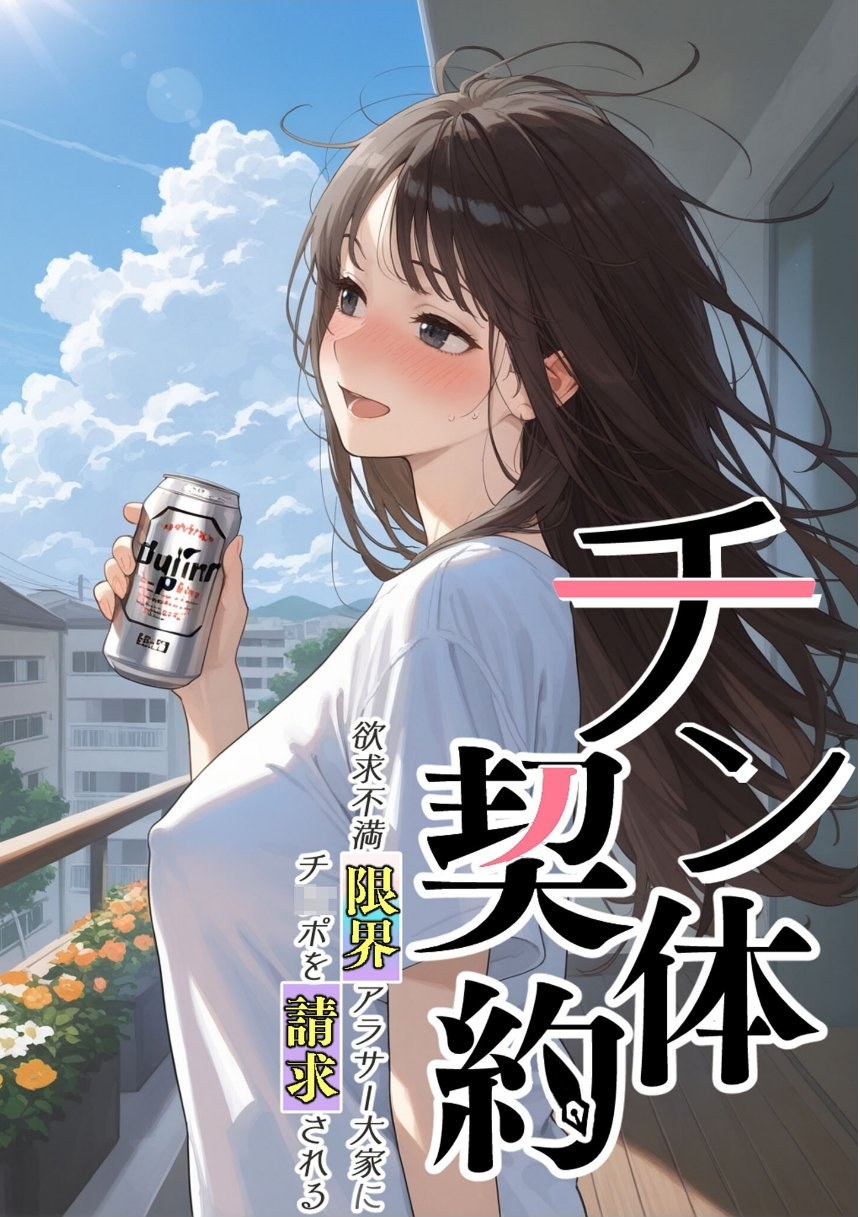 チン体契約 欲求不満限界アラサー大家にチ●ポを請求される【合冊版】 モザイク版 サンプル3ページ目