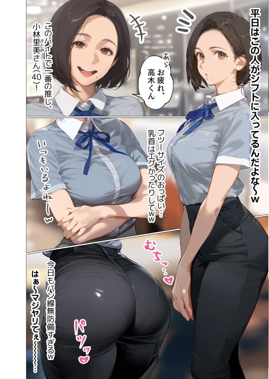 バ先のパート主婦（アラフォー・子持ち）旦那も知らない変態SEXで寝取り開発【通常版】 1 サンプル4ページ目