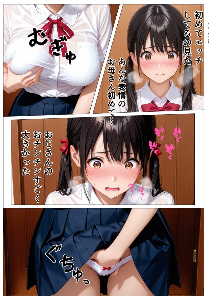 愛人（42）の娘にデカチン見せたら生ハメセックスさせられた話【モザイク版】 サンプル5ページ目