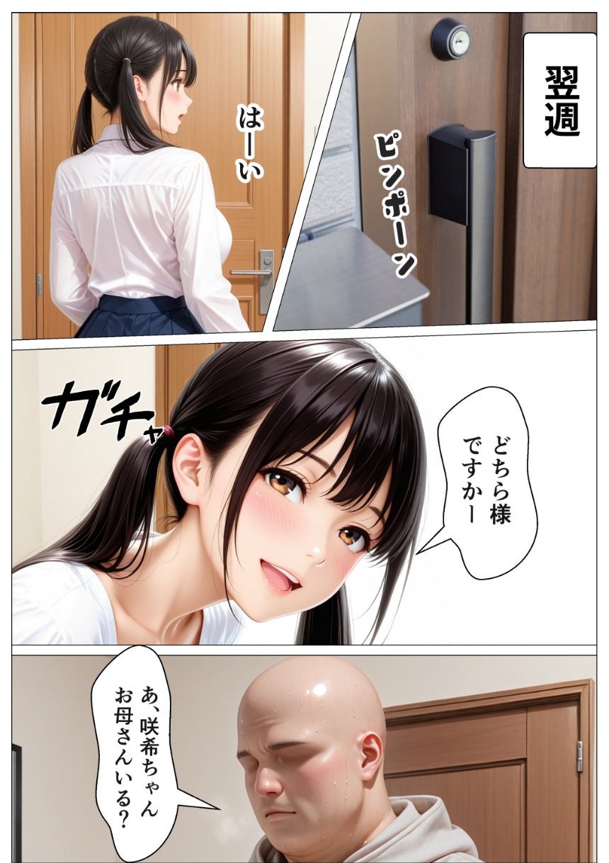 愛人（42）の娘にデカチン見せたら生ハメセックスさせられた話【モザイク版】 サンプル8ページ目